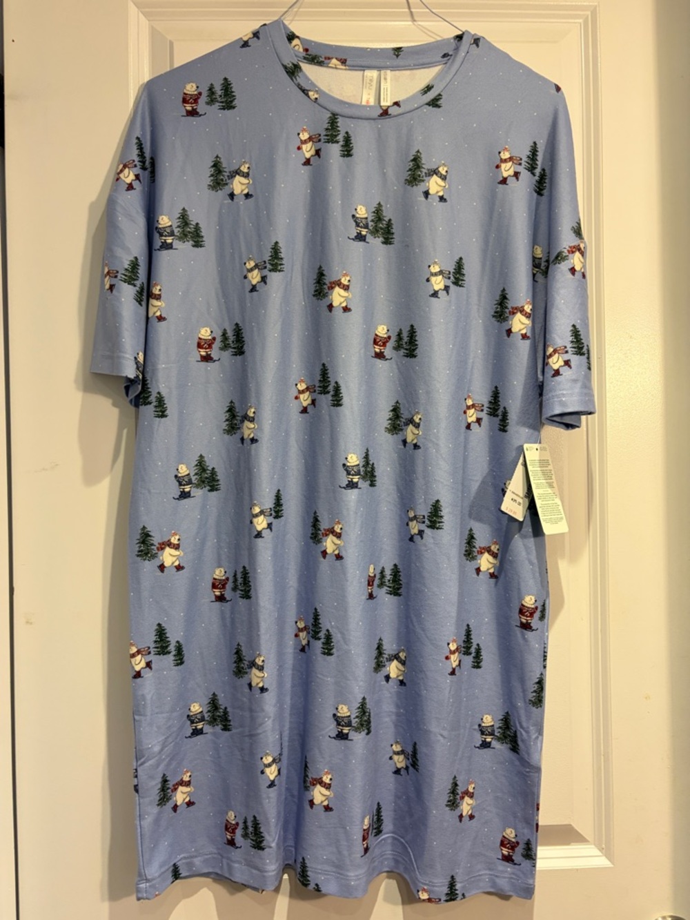 Cute winter Print Short-Sleeve night shirt